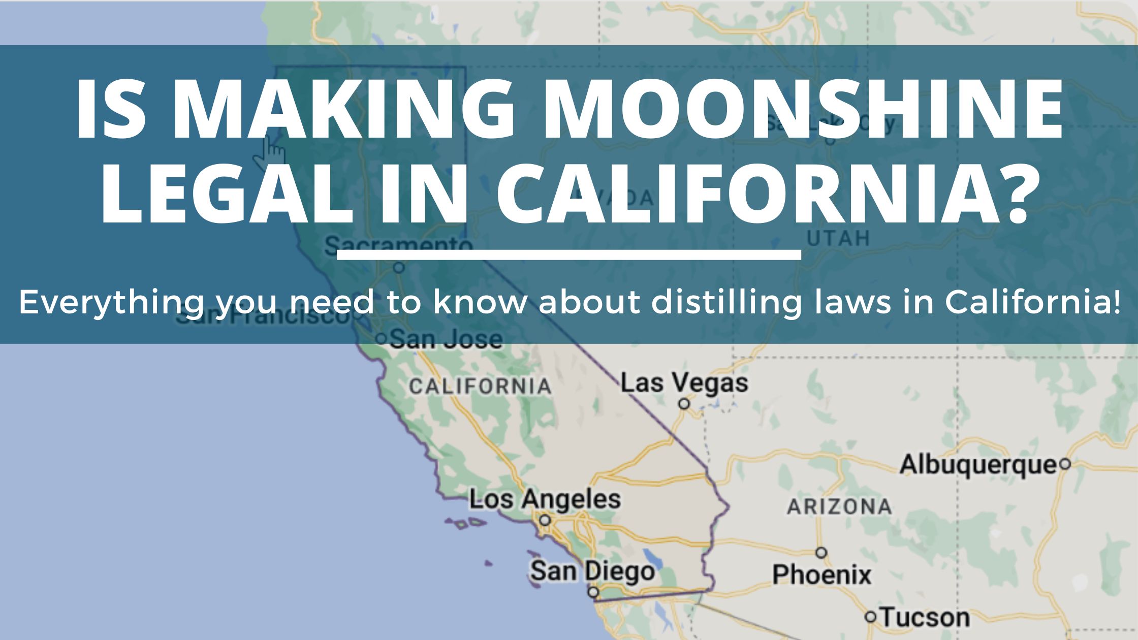 Image of DIY DISTILLING Is making moonshine legal in the state of California is distilling legal in California