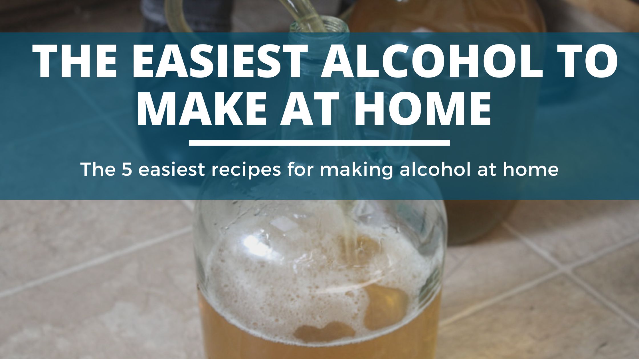 Image of DIY DISTILLING Whats the easiest alcohol to make at home