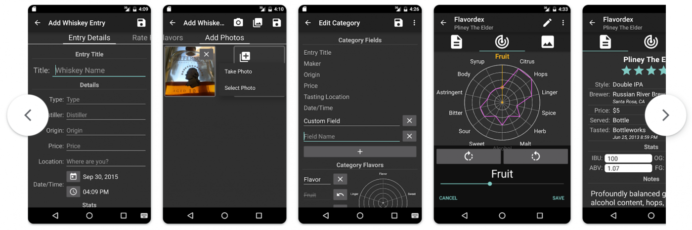 The Best Whiskey Apps (For Whiskey Lovers) In 2023 4 Image of Flavordex whiskey tasting app screenshot