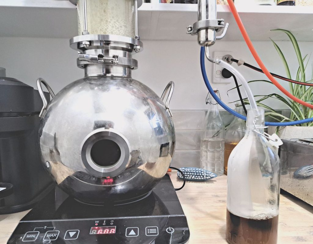 Image of DIY Distilling image of pot still boiling over