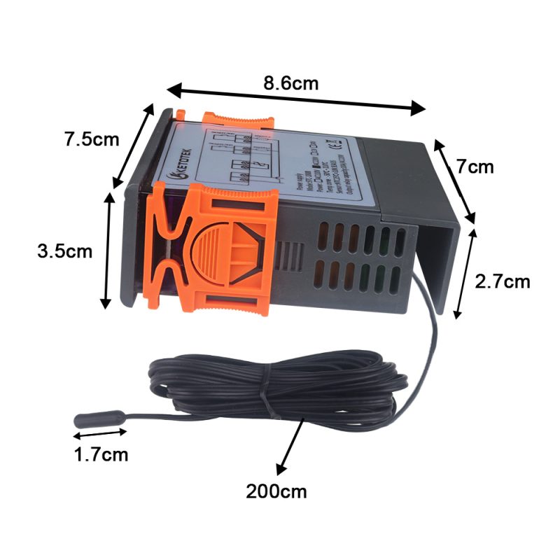 STC-1000 Controller (Complete Setup Guide) 3 Image of STC 1000 temperature controller photo with dimensions