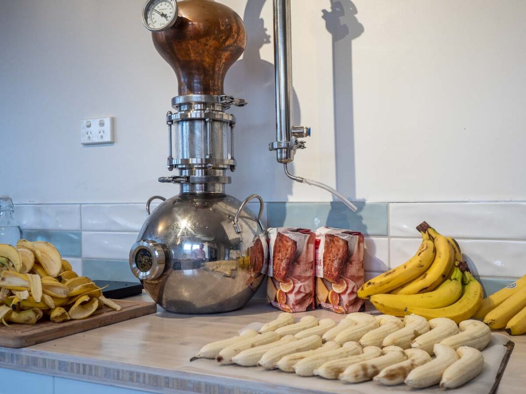 Banana Moonshine Recipe (How To Make Easy Banana Brandy At Home) 2 Image of DIY Distilling complete guide to distilling banana moonshine
