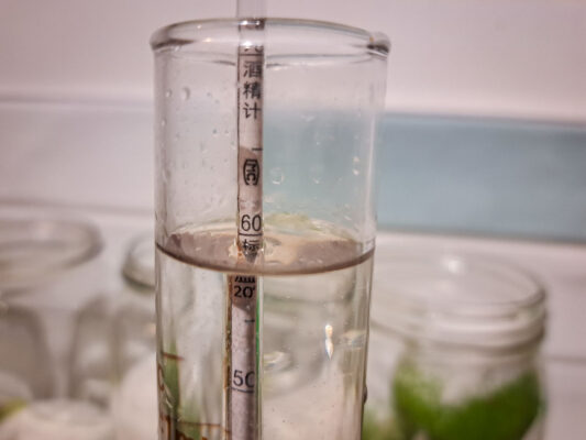 Image of DIY Distilling diluting the vodka