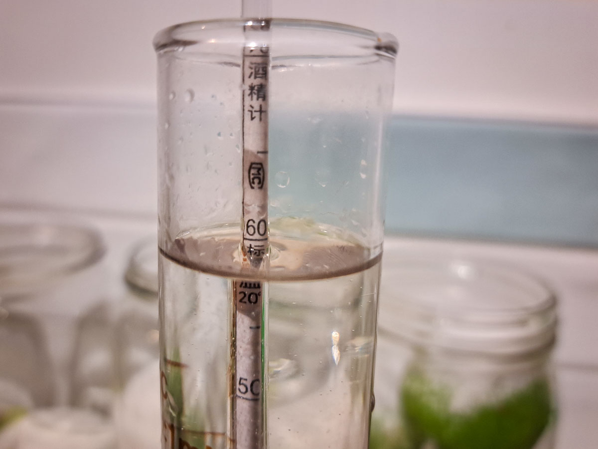 Image of DIY Distilling diluting the vodka