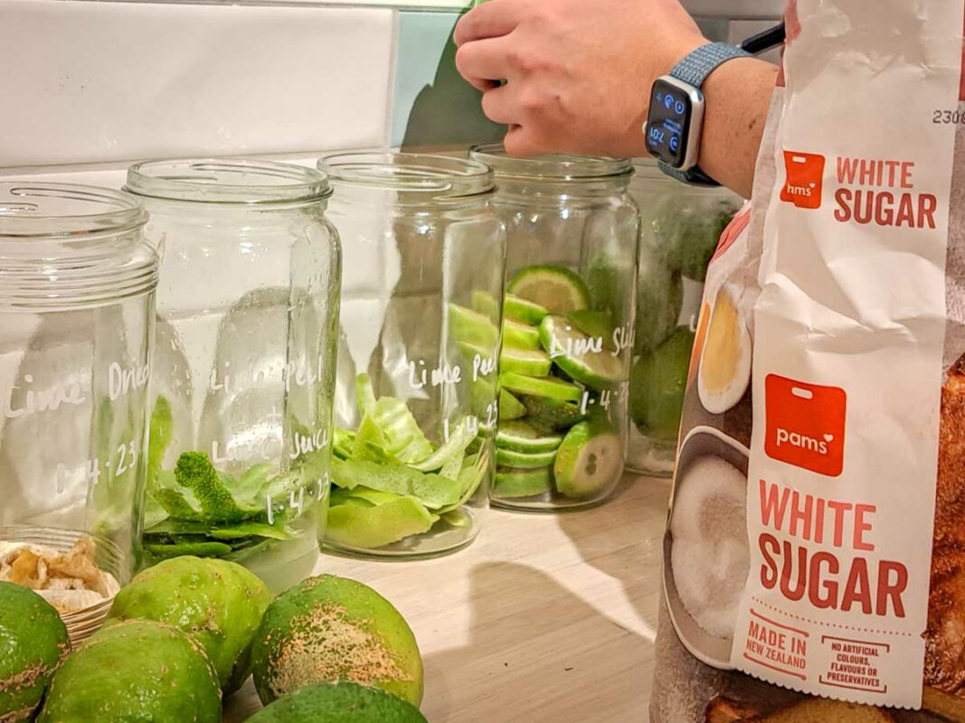 Image of DIY Distilling preparing the lime zest