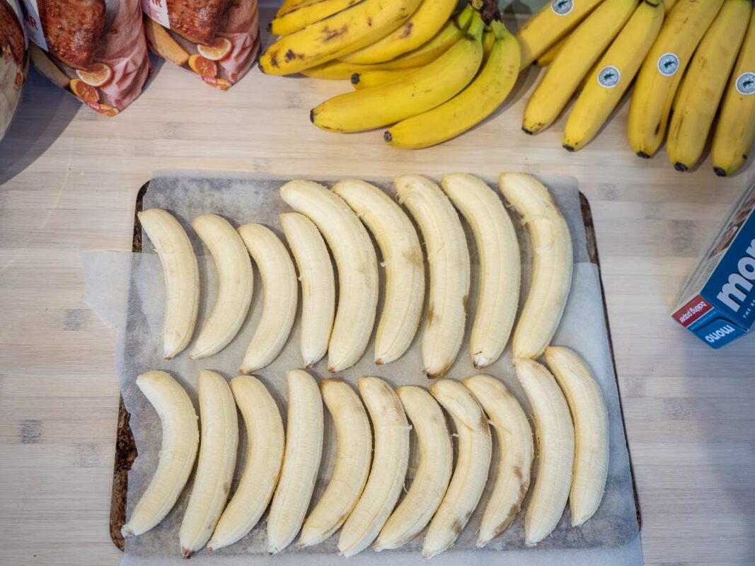 Banana Moonshine Recipe (How To Make Easy Banana Brandy At Home) 5 Image of DIY Distilling roasting the bananas for banana moonshine