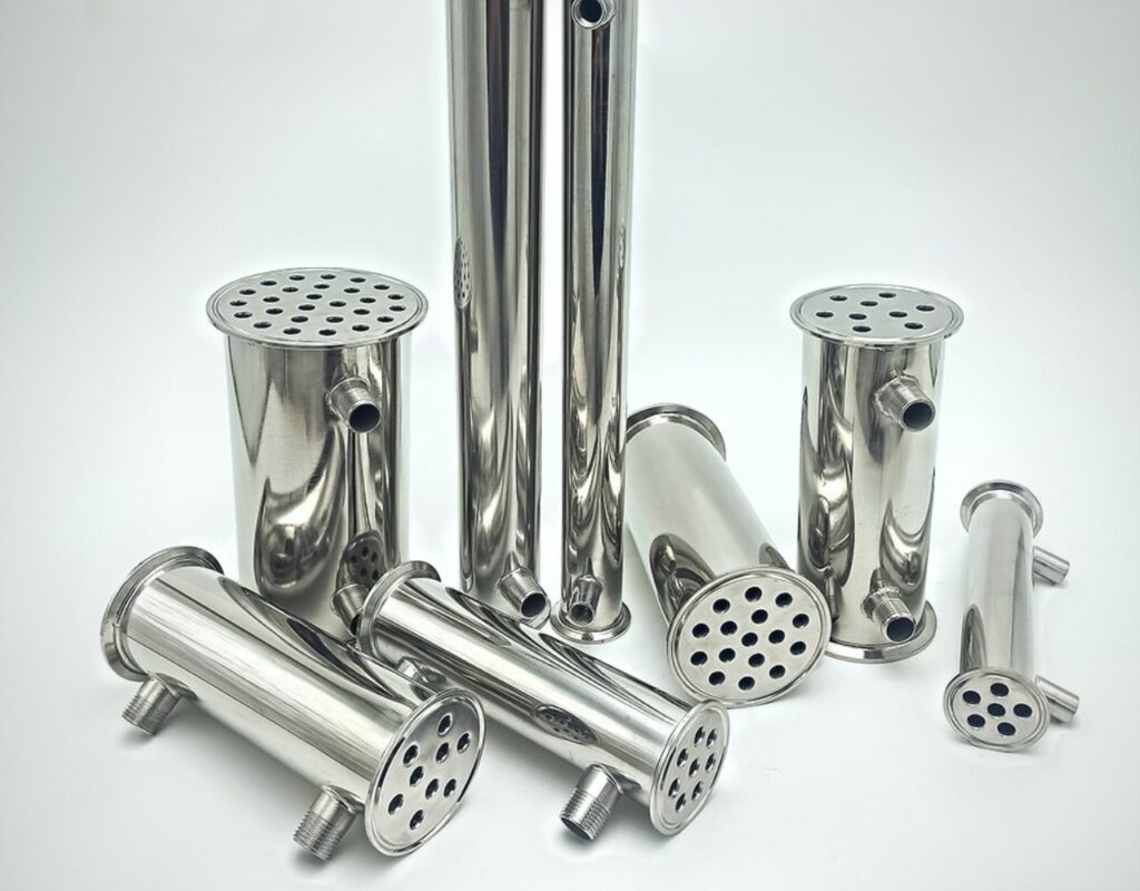 The Best Condenser For Distilling (Shotgun, Liebig, Cold Finger, And More!) 2 Image of DIY Distilling a selection of different size shotgun condensers for distilling